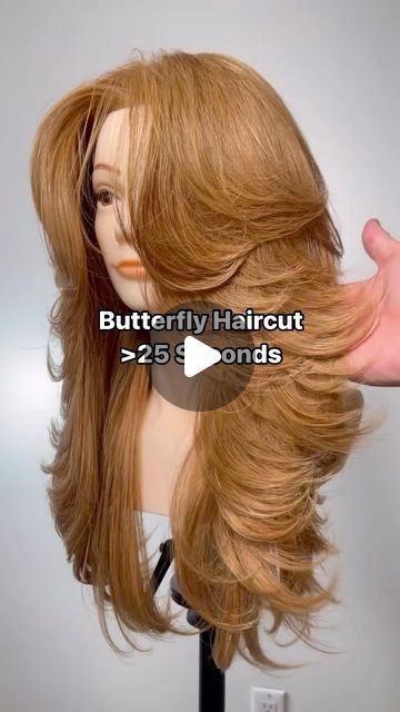 Gilad | Hair Video Education on Instagram: "Dry Cut Butterfly Layered Haircut 💇🏻‍♀️   If you can relate to having thick or medium texture hair and desiring volume, this cut is for you 😊  Here’s a quickie dry haircut adding layers in to long hair for texture and movement.   Oil @kenraprofessional Luxe Shine Oil   @arcscissors Paragon ll  #haircut #haircutting #butterflycut #layeredhair #hairtutorials #longhair #hairvideos #haircuttutorial #haircutvideo #haireducation #hairstyleideas #nychairstylist #nychairsalon #kenraprofessional #modernXulta #modernsalon #ultabeauty #salonatultabeauty #ultabeautydesignteam #ad" Butterfly Haircut Extra Long Hair, Butterfly Haircut Vs Layers, Butterfly Haircut Long Hair Layers, Shag Vs Wolf Cut, Butterfly Haircut Long Hair Tutorial, Butterfly Haircut Long Hair 2024, Baterflay Haircut Long, Butterfly Haircut Medium Hair 2024, Long Hair Butterfly Cut