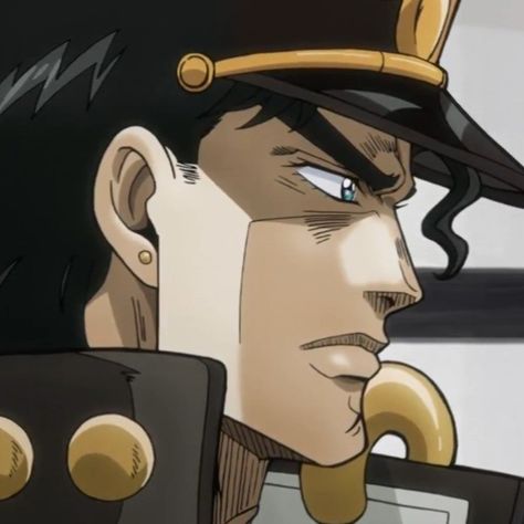 Jojo Side Profile, Jotaro Kujo Icon, Kujo Jotaro, Jojo's Bizarre Adventure Characters, Star Platinum, Jotaro Kujo, Side Profile, Jojo Bizzare Adventure, Baby Mama