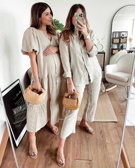 Beige Boho, Beige Outfit, Pregnancy Outfits, Baby Bumps, White Beige, Boho Outfits, Good Morning, Spring Summer, On Instagram