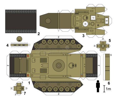 Paper model of a tank stock vector. Illustration of transportation - 64990868 Paper Tanks, Train Vector, Paper Model Car, Free Paper Models, Not Musik, Paper Car, Paper Toys Template, Wet Felting Projects, Papercraft Printable