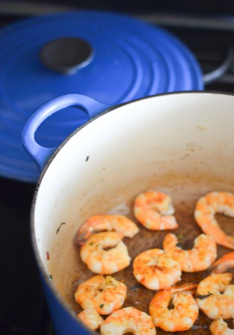 One Pot Shrimp   Pancetta Wild Rice Medley Rice Medley Recipes, One Pot Shrimp, Pulled Pork Casserole, Le Creuset Recipes, Shrimp And Rice Recipes, Le Creuset Dutch Oven, Potted Shrimp, Slow Cooked Meat, Pot Dinners