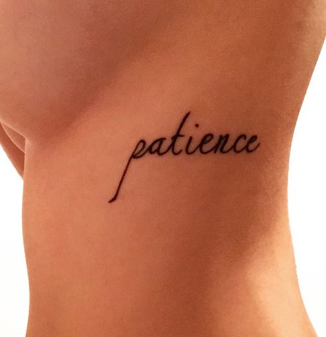 Newest member of my little tattoo family. Patience is the key to a long happy… Patience Is Key Tattoo, Patience Tattoos, Patience Tattoo Ideas, Patience Tattoo, Family Quotes Tattoos, Tattoo Family, Patience Quotes, God Tattoos, Small Tattoos With Meaning