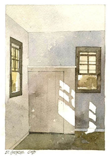 Colonial Williamsburg Va, Corner Windows, Small Watercolor, Interior Paintings, Watercolor Architecture, Watercolor Journal, Williamsburg Va, Colonial Williamsburg, Watercolor Artists