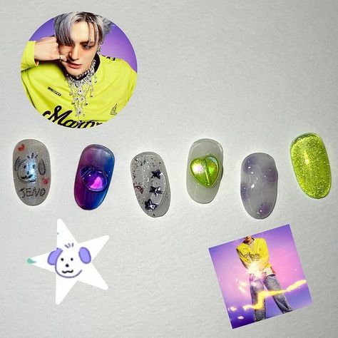 Nct Dream Nails Designs, Nail Art Nct Dream, Nct Dream Tattoo Ideas, Nail Art Nct, Nct Dream Nails, Nct Inspired Nails, Nct Nails Designs, Nct Nails, Pop Nails