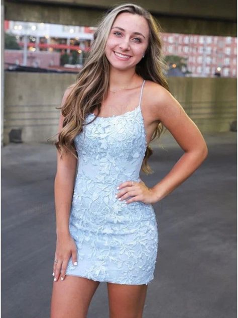 Prom Dress Short Lace, School Event Dress, Short Graduation Dresses, Prom Dress Black, Homecoming Dress Short, Lace Prom Dresses, Spaghetti Strap Bodycon Dress, Hoco Dress, Homecoming Dresses Tight