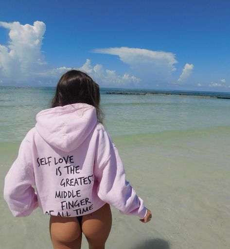 Spending the day next to the water 🌊 in our Self Love hoodie Self Love Hoodie, Beach Inspo, Love Hoodie, Winter Hoodie, Winter Hoodies, Red Hoodie, Aesthetic Outfits, Beach Outfit, Self Love