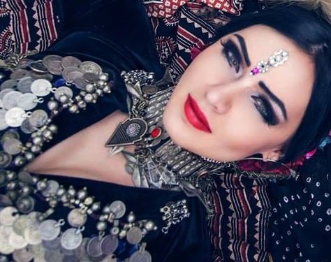 Olga Meos-Shereikaite Stage Make Up, Dance Bellydance, Interesting Portraits, Shams Tabrizi, Lotus Seeds, Fusion Belly Dance, Seven Heavens, Belly Dance Jewelry, Exotic Jewelry