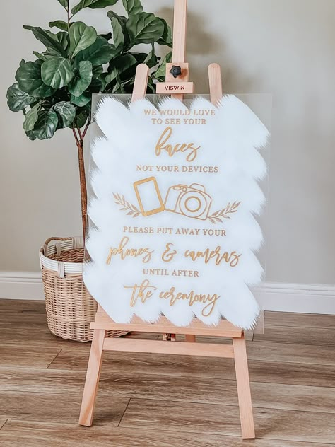 Acrylic Unplugged Ceremony Sign, Unplugged Wedding Sign Acrylic, Green Nikkah, Acrylic Wedding Signs, Unplugged Ceremony Sign, Unplugged Wedding Sign, Acrylic Background, Glam Wedding Dress, Unplugged Ceremony