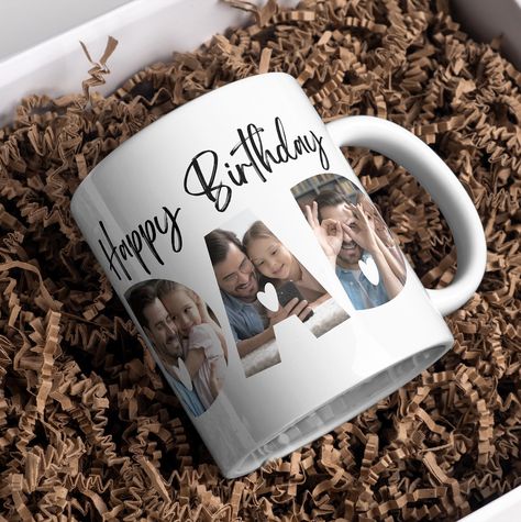 Cute Personalized Gifts, Ideas Día Del Padre, Happy Birthday Husband Quotes, Telugu Stories, Personalized Photo Mugs, Sublimacion Ideas, Happy Birthday Husband, Mug For Dad, Drukarka 3d