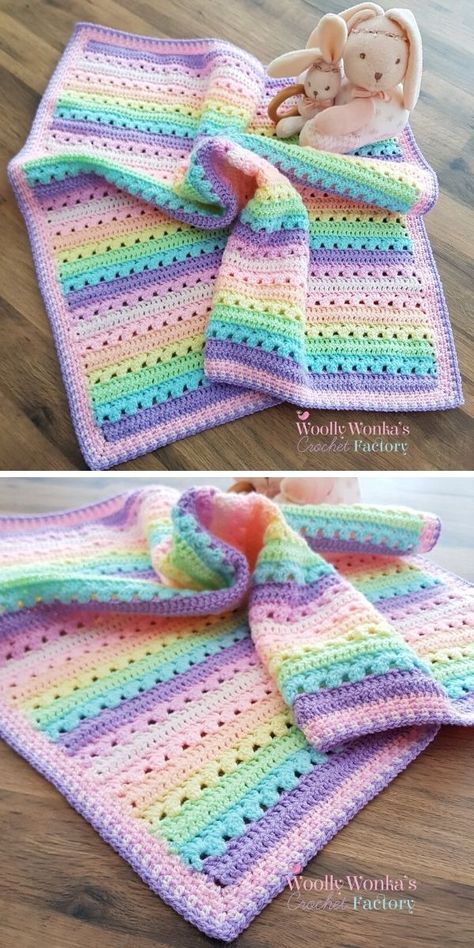 Cosy Stripe Crochet Blanket Ideas – 1001 Patterns Stripe Crochet Blanket, Crochet Rainbow Blanket, Crochet Cables Pattern, Crochet Blanket Ideas, Knit Baby Blanket Pattern Free, Crochet Blanket Stitch Pattern, Striped Crochet Blanket, Stripe Blanket, Stripe Crochet