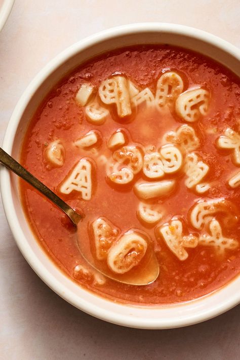 Tomato Alphabet Soup, Tomato Soups, New York Times Cooking, Tomato Soup Recipe, Canned Tomato Soup, Stone Soup, Ham And Bean Soup, Small Pasta, Tomato Soup Recipes