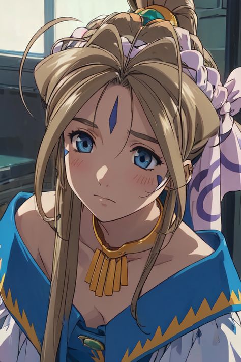 Oh My Goddess Belldandy, Belldandy Ah My Goddess, Ah My Goddess, Violet Aesthetic, Oh My Goddess, Pose References, Character Poses, White Hair, I Fall