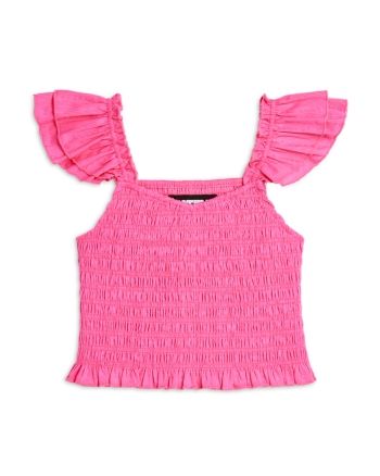 KatieJnyc Girls' Joanna Smocked Crop Top - Big Kid Crop Tops For Kids, Preppy Inspiration, Where To Buy Clothes, Cut Clothes, Trendy Outfits For Teens, Cute Crop Tops, Big Kid, Preppy Outfits, Pink Tops