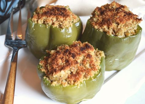 Boudin Recipe, Boudain Recipes, Pumpkin Quinoa, Barbecue Pork Ribs, Quinoa Stuffed Peppers, Alkaline Recipes, Bell Pepper Recipes, Stuffed Pepper, Cajun Cooking