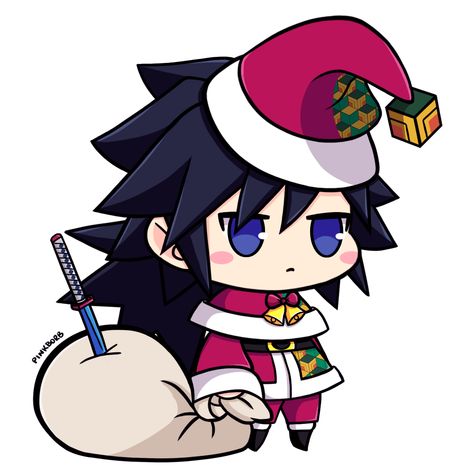 Demon Slayer Christmas Icons, Padoru Icons, Giyuu Tomioka Anime, Padoru Padoru, Anime Christmas, Anime Demon Slayer, Kawaii Chibi, Cute Anime Chibi, Christmas Icons