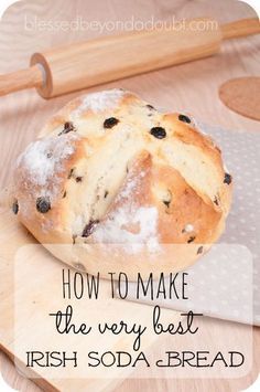 Easy Irish Soda Bread, Soda Bread Recipe, Irish Cooking, Irish Soda Bread Recipe, Whisky Cocktails, St Patricks Day Food, Blueberry Bread, Irish Soda, Lady Luck