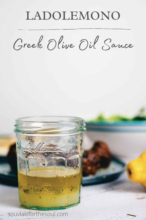 A delicious 3 ingredient traditional Greek recipe for an olive oil sauce. Use it on grilled meats, vegetables or even a Greek salad. Greek Side Dishes, Greek Goodness, Healthy Greek Recipes, Greek Recipes Easy, Olive Oil Sauce, Greek Sauce, Greek Olive Oil, Greek Recipe, Three Ingredient Recipes