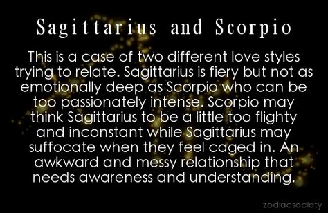 Sagittarius Scorpio - I'm around a lot of scorpios... maybe a good thing my husband isn't, although he's on the cusp! Scorpio And Sagittarius Compatibility, Scorpio And Sagittarius, Scorpio Sagittarius Cusp, Scorpio Relationships, Sagittarius Compatibility, Sagittarius Relationship, Zodiac Quotes Scorpio, Miss My Ex, Scorpio Star Sign