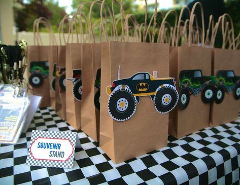 Monster Jam Birthday Party Ideas, Monster Truck Theme Birthday Party, Monster Truck Cookies, Monster Jam Birthday Party, Monster Truck Jam, 3rd Birthday Party For Boy, Monster Truck Birthday Party, Monster Jam Birthday, Monster Jam Party