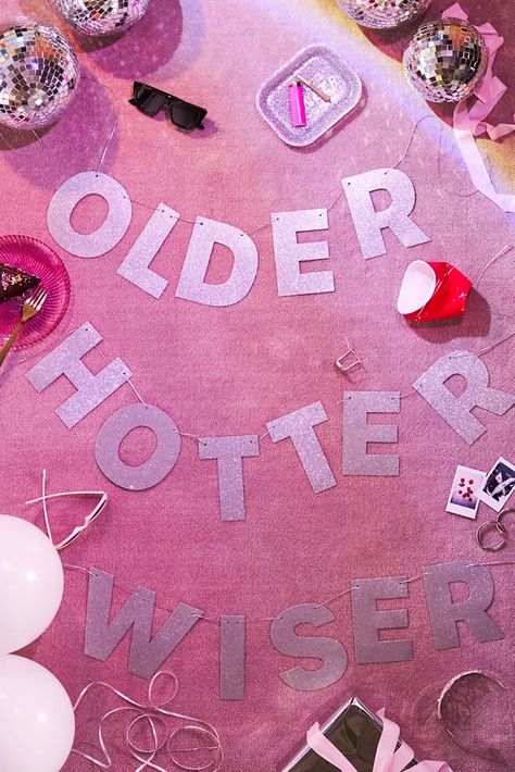 Party Decorations, Essentials + Supplies | Urban Outfitters Older Wiser Hotter, 18th Photoshoot, Y2k Birthday Party, Bratz Party, Y2k Birthday, 18th Party Ideas, Backdrop For Photos, Sweet Sixteen Birthday Party Ideas, Paper Construction