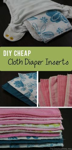 DIY Cheap Cloth Diaper Inserts. These are only good in pocket diapers, unless you top them with microfleece for a safe, stay-dry, layer. Diy Cloth Diapers, Cloth Diapering Newborn, Baby Sleep Problems, Baby Diy, After Baby, Laundry Rooms, Baby Needs, Baby Hacks, Cheap Diy