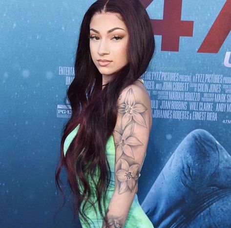 Bhad Bhabie, Danielle Bregoli, Red Ink Tattoos, Stylist Tattoos, Pretty Faces, Dark Tattoo, Dream Tattoos, Half Sleeve Tattoo, Dope Tattoos