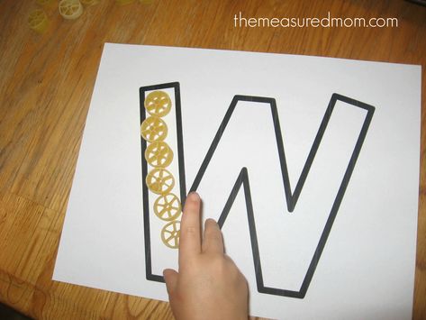 make-W12 Letter W Crafts, Writing The Alphabet, Letter W Activities, Preschool Alphabet Letters, Preschool Letter Crafts, The Measured Mom, Measured Mom, Everyday Crafts, Abc Crafts