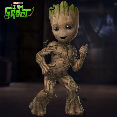 I Am Groot Series, Baby Groot Dancing, Groot Dancing, Character Nails, I Am Groot, Marvel Merchandise, Baby Groot, Disney Plus, Consumer Products