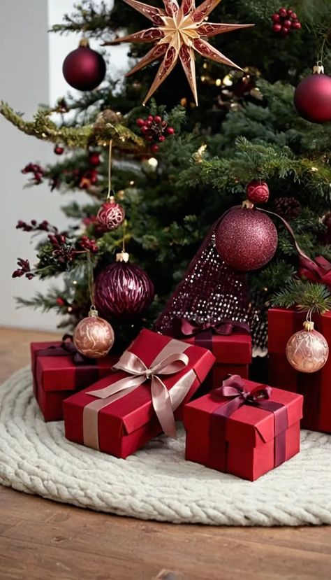 hristmas Trees with Burgundy Ornaments Burgundy Rustic Christmas Tree, Burgundy Ornaments Christmas Trees, Burgundy And Silver Christmas Tree, Red And Burgundy Christmas Tree, Burgandy Christmas Decorations, Gold And Burgundy Christmas Tree, Rose Gold And Burgundy Christmas Tree, Burgundy And Gold Christmas Tree, Burgundy Gold Christmas