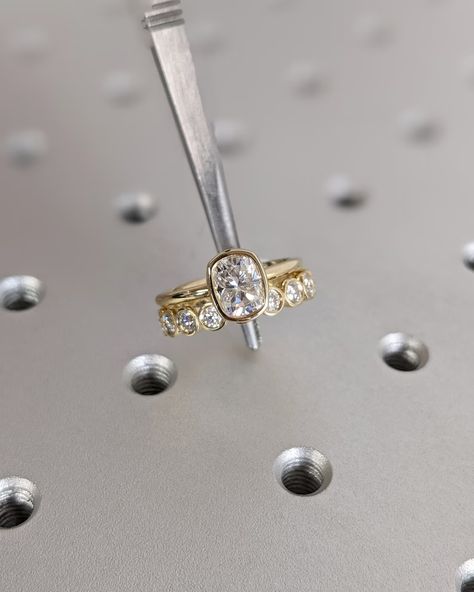 MAIN STONE Type: Braverman Moissanite Cut: Elongated Cushion Color: D Clarity: VVS #Elongated #Cushion #Cut #Moissanite #Solitaire #Ring #14K #Yellow #Gold #Engagement #Ring #Bezel #Setting #Statement #Ring #Gift #For #Her #Bridal #Set #anniversary #ring #bezel #setting #bridal #ring #emerald #cut #engagement #ring #moissanite #promise #ring #proposal #ring #statement #ring #unique #ring #wedding #ring #women's #ring #yellow #gold #ring Ring Images, Engagement Ring Types, Black Zirconium Ring, Bezel Set Engagement Ring, Elongated Cushion Cut, Moissanite Solitaire Ring, Yellow Gold Engagement Ring, Elongated Cushion, Bezel Engagement Ring