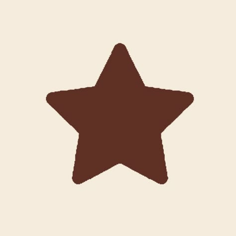 Brown Stars Aesthetic, Brown Highlights Instagram Cover, Brown Star Icon, Brown Stickers Aesthetic, Brown Highlight Cover, Star Widget Icon, Instagram Highlight Covers Brown, Brown Doodle, Wallpaper Theme Ideas