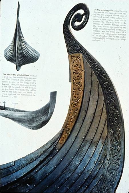 introduction to Nautical Archaeology Notes - Oseberg Ship Oseberg Style, Underwater Archaeology, Oseberg Ship, Norse Ring, Viking Museum, Viking Ships, Historical Viking, Wooden Ship Models, Viking Ship