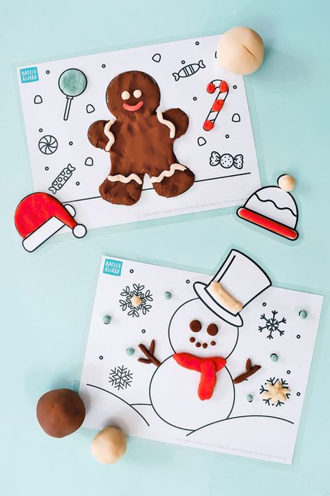 Winter Playdough Mats, Winter Playdough, Student Holiday Gifts, Play Doh Mats, Make Your Own Playdough, Playdough Creations, Play Doh For Kids, Winter Sensory, Scented Play Dough