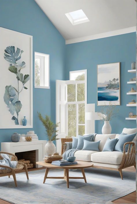 Unveil the latest trend with Blue Horizon (SW 6497) in this daily interior designer routine. Dive into a world of blue bliss with the best decor ideas of 2024! #Ad #homedecor #homedesign #wallpaints2024 #Painthome #interiorarchitecture Wall Colors Green Living Room Colors Bright Living Room Colors Apartment Renovation Living room Remodeling Modern Paint Colors 2024 Kitchen Wall Color, Colorful Living Room Bright, Luxury Single Sofa, Wall Color Schemes, Modern Paint Colors, Light Colored Furniture, Renovation Kitchen, Elegant Lighting Fixtures, Modern Color Schemes