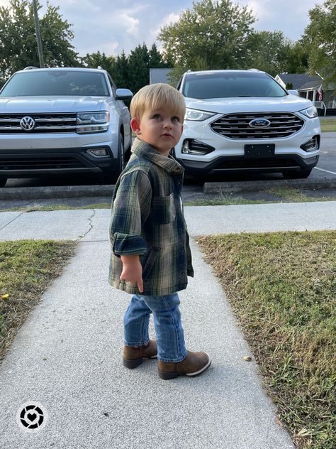 Little Boy Cowboy Boots, Toddler Boy Cowboy Boots Outfit, Toddler Boy Outfits Country, Toddler Western Outfit Boy, Baby Boy Cowboy Outfits, Cal Outfits, Country Toddler Boy, Toddler Cowboy Outfit, Mcr Outfits