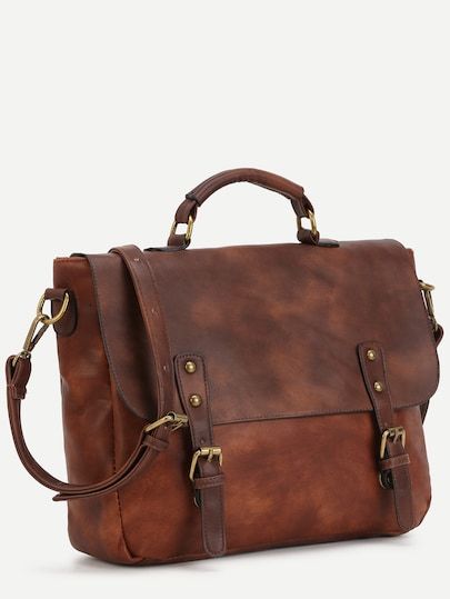 Colorblock Handbags, Dark Academia Bag, Vintage Leather Satchel, Brown Messenger Bag, Studded Handbags, Vintage Satchel, Trapeze Bag, Handbags Vintage, Brown Satchel