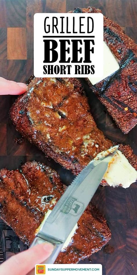 Short Ribs Bbq Grill, How To Grill Beef Ribs, Barbecued Short Ribs, Bone In Beef Short Ribs Grilled, Short Ribs On The Grill Recipe, Beef Short Ribs Recipe Grilled, How To Cook Short Ribs On The Grill, Beef Short Ribs Blackstone, Barbecued Beef Short Ribs