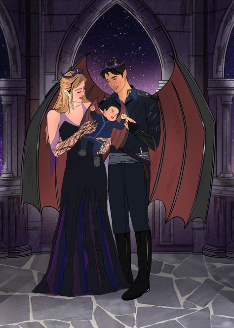 Rhys And Nyx Fanart, A Court Of Honey And Ash Fanart, Nyx Feyre And Rhys, Nyx Birth Acotar, Feyre Nyx Rhys, A Court Of Thorns And Roses Wedding Theme, Feyre Rhysand Nyx Fanart, Nyx Acotar Older, Nyx Acotar Fanart