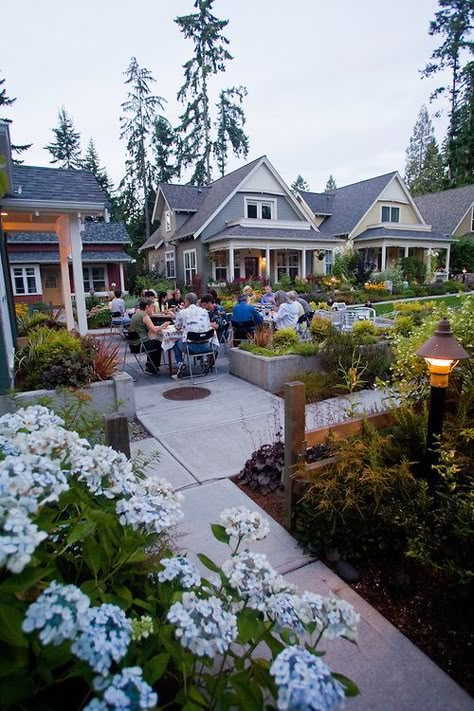 Cottage Communities, Washington Cottage, Pocket Community, Cluster Housing, Neighborhood Design, Pocket Neighborhood, Green Community, House Community, Cottage Tiny House