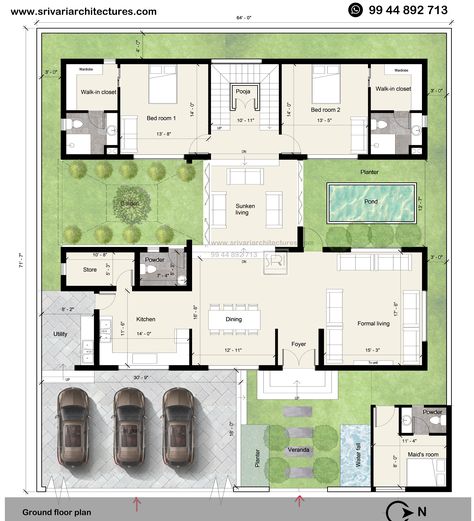 3bhk House Plan, L House, Plan 2d, 2d Floor Plan, Duplex Floor Plans, 3d Floor Plans, Unique House Plans, Luxury Plan, Bungalow Floor Plans