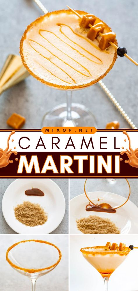 This Thanksgiving cocktail recipe is easy! Your Thanksgiving dinner party menu must have this alcoholic drink. Rich and sweet with a captivating aroma, this Baileys Caramel Martini is nothing short of spectacular. Impress everyone with this vodka drink! Drinksgiving Party, Baileys Fall Drinks, Thanksgiving Themed Alcoholic Drinks, Thanksgiving Theme Drinks, Thanksgiving Beverages Alcoholic, Thanksgiving Bar Ideas, Thanksgiving Shots Alcohol, Thanksgiving Themed Drinks, Thanksgiving Holiday Drinks