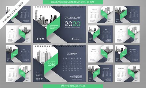 Desk calendar 2020 template  all months ... | Premium Vector #Freepik #vector #calendar #abstract #template #office Table Calendar Design, Creative Desk Calendar, Calendar Design Layout, Desk Calendar Design, Desk Calendar Template, Calendar Designs, Calendar Design Template, Table Calendar, Office Calendar