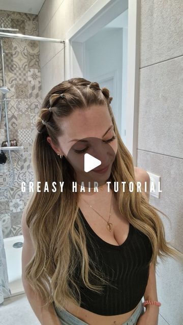 Poppy ✨️♏️ on Instagram: "Easy & cute hairstyle to hide greasy hair 🙃 what do we think ?!

#hairstyleoftheday #hairstylevideo #hairstyletutorial #greasyhairstyle #hairstyle #hairstyles #coiffure #hair #hairtrends #hairstyle2024 #hairinspo #hairideas #hairinspiration #hairinfluencer #hairidea #hairstyleideas #hairstylesforgirls" Very Easy Hairstyles, Greasy Hair, Cute Hairstyle, Greasy Hair Hairstyles, Hairstyles Long, Easy Hairstyles For Long Hair, March 21, Hair Dos, Hair Videos