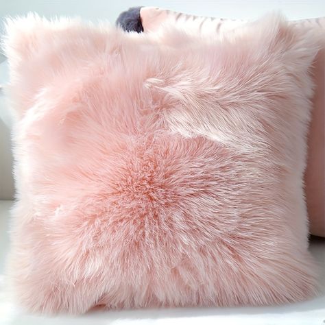 Faster shipping. Better service Pink Fluffy Pillows, Baby Pink Pillows, Aesthetic Pink Pillows, Light Pink Room Decor Bedroom Ideas, Cute Pink Throw Pillows, Pink Pillows Bedroom, Pink And White Pillows, White And Pink Decor, Pink And White Christmas Decor