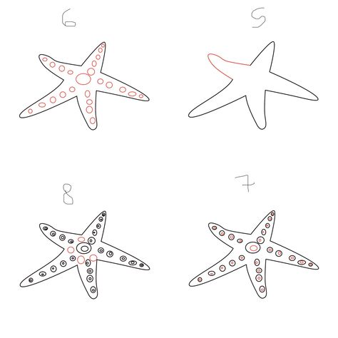 Starfish Drawing Tutorial, Starfish Drawing, Drawing Steps, Drawing Lesson, Beach Theme, Drawing Lessons, Underarmor Logo, Step By Step Drawing, Easy Tutorial