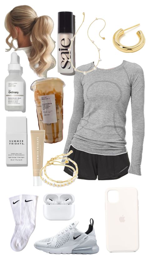 Athletic Outfit, Simple Outfits For School, Trendy Outfit Ideas, Lululemon Outfits, Casual Preppy Outfits, Outfit Inspo Casual, Trendy Outfits For Teens, Cute Lazy Day Outfits, Fall Outfit Ideas