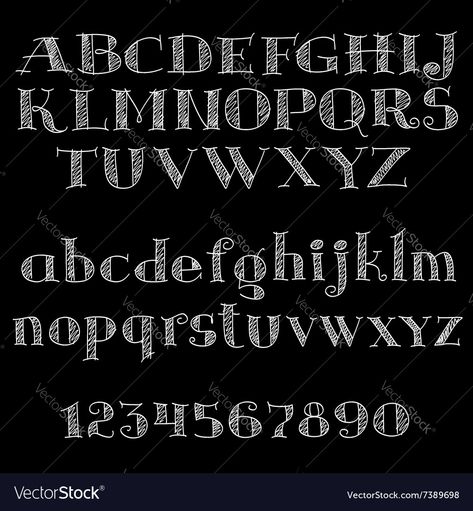 or type alphabet on blackboard Vector Image Chalkboard Lettering Fonts, Blackboard Lettering, Chalkboard Art Fonts, Chalk Fonts, Typographie Logo, Blackboard Drawing, Type Alphabet, Chalk Writing, Chalkboard Fonts