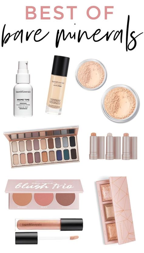 best of bareMinerals - all of the cult-favorite Bare Minerals makeup products! Such an underrated makeup brand with so many beautiful products. Lots of great gift ideas too! #makeup #bareminerals #beautyblogger #beauty #foundation #motd #makeuplooks #makeuptips #beautytips #beautybrand Bare Minerals Makeup, Natural Hair Mask, Boost Hair Growth, Get Rid Of Blackheads, Bare Minerals, Makes You Beautiful, Makeup Brands, Face Scrub, Beauty Box