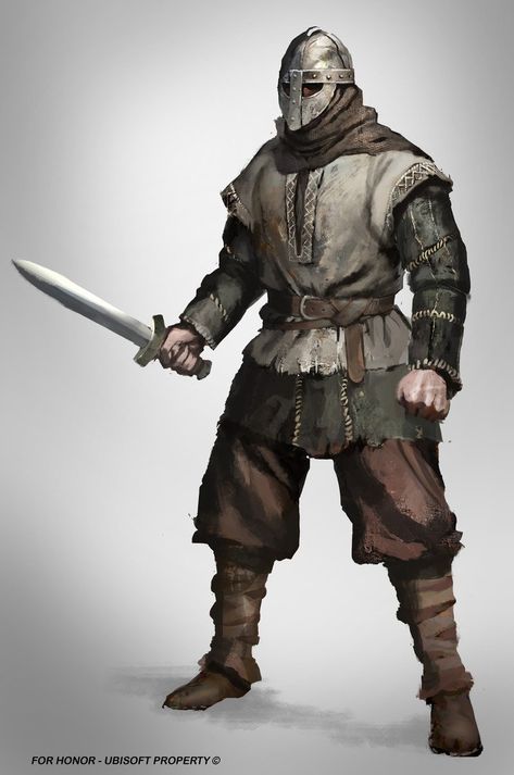 ArtStation - For Honor character concepts, Guillaume Menuel For Honor Characters, Concept Art Landscape, Heroic Fantasy, Jaime Lannister, For Honor, Arya Stark, Medieval Clothing, Fantasy Armor, Warhammer Fantasy