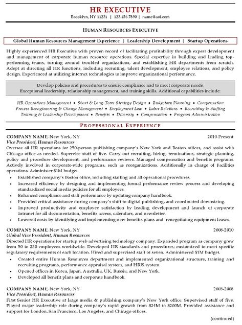 Resume Sample - Human Resources Executive Page 1 Human Resources Quotes, Human Resources Infographic, Hr Executive, Recruiter Resume, Human Resources Resume, Hr Resume, Functional Resume Template, Resume Objective Statement, Job Resume Samples